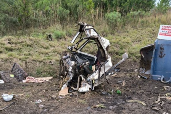 Acidente na BR-153, em General Carneiro, deixa motorista gravemente ferido