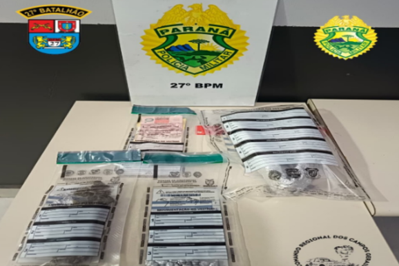 Pol&iacute;cia Militar prende dois homens por tr&aacute;fico de drogas no bairro Panorama 