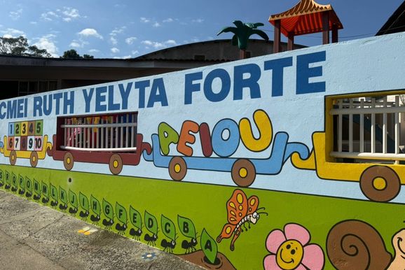 Mais tr&ecirc;s CMEI&acute;s recebem pinturas do projeto &ldquo;Colorindo Inf&acirc;ncias&rdquo;