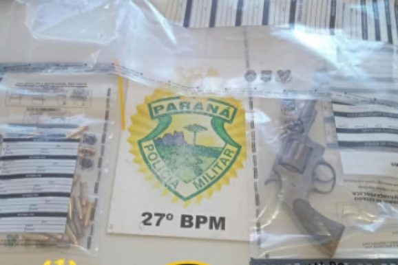 Pol&iacute;cia Militar apreende arma de fogo no interior de General Carneiro 