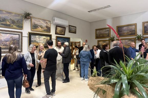 Museu Aniz Domingos recebe exposi&ccedil;&atilde;o de obras do pintor Erich Will