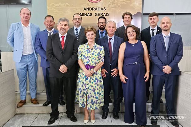 Tomaram posse em Andradas 11 pol&iacute;ticos eleitos