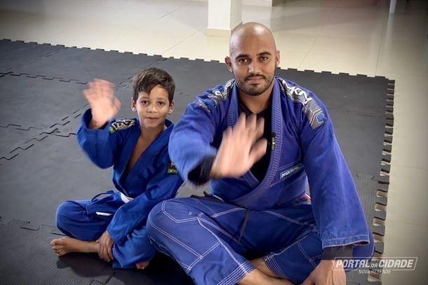 Vin&iacute;cius Barroso participa do projeto ao lado do filho Pedro e destaca o jiu-jitsu como ferramenta de disciplina e forma&ccedil;&atilde;o.