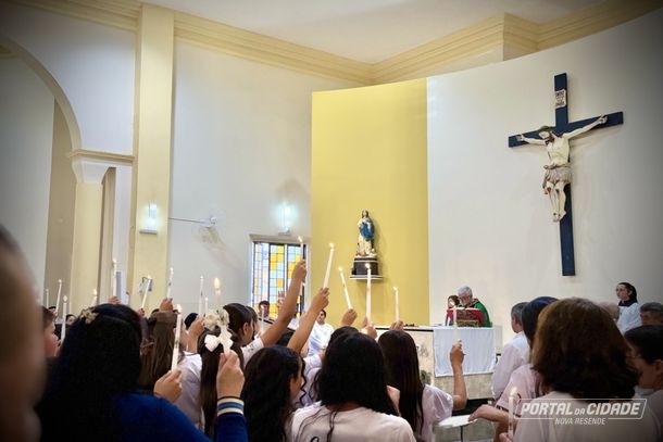 Celebra&ccedil;&atilde;o marcou uma nova etapa na vida crist&atilde; dos catequizandos.