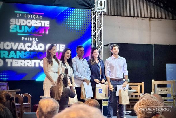 Participantes do painel &ldquo;Inova&ccedil;&atilde;o que transforma o territ&oacute;rio&rdquo;.