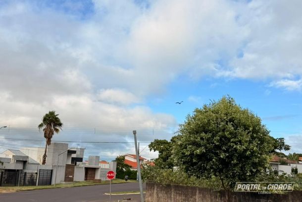 Semana com bastante nuvens.