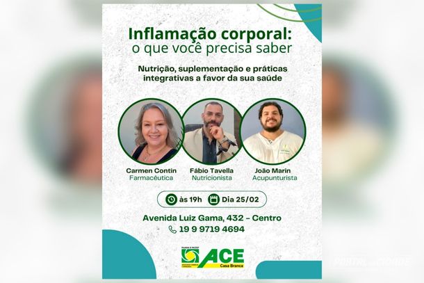 Especialistas debatem inflama&ccedil;&atilde;o e sa&uacute;de em evento gratuito