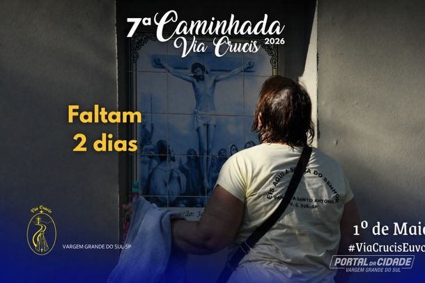 7&ordf; Caminhada Via Crucis acontece sexta-feira em Vargem Grande do Sul