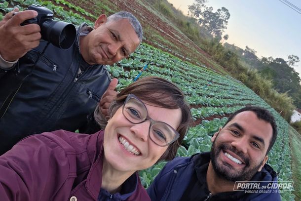 Equipe: Luis Leite, Sara Cristina Vit&oacute;rio Cadete e Bruno Faria s&atilde;o os respons&aacute;veis pelo projeto Retratos da Lavoura