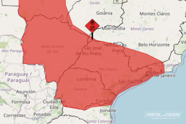 Alerta: cidades das regi&otilde;es Centro-Oeste, Sudeste e Sul est&atilde;o sob aviso vermelho para onda de calor que ocorrer&aacute; entre s&aacute;bado (26) e quarta-feira (30)