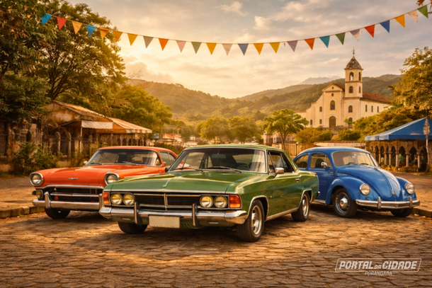 Encontro de carros antigos celebra hist&oacute;ria e tradi&ccedil;&atilde;o em Porangaba