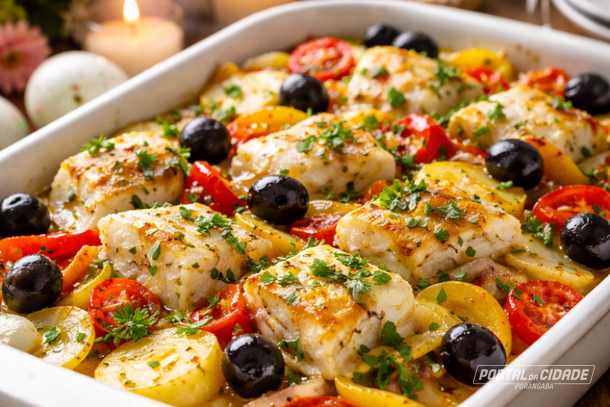 Receita de bacalhau ao forno &eacute; destaque para o almo&ccedil;o de P&aacute;scoa