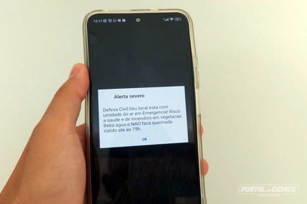 Defesa Civil de SP emite alerta nos celulares de moradores de Casa Branca