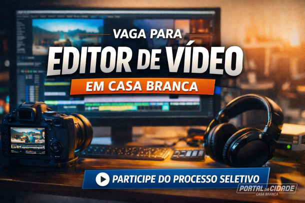 Vaga aberta para editor de v&iacute;deo em Casa Branca