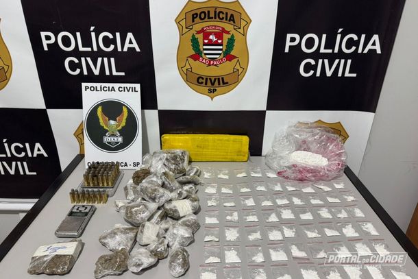  Homem de 22 anos &eacute; preso pela terceira vez por tr&aacute;fico de drogas em Casa Branca