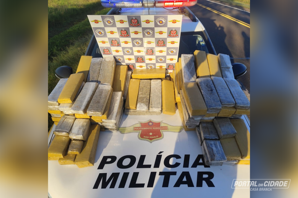 Pol&iacute;cia Rodovi&aacute;ria apreende carga de maconha avaliada em R$ 447 mil em Casa Branca