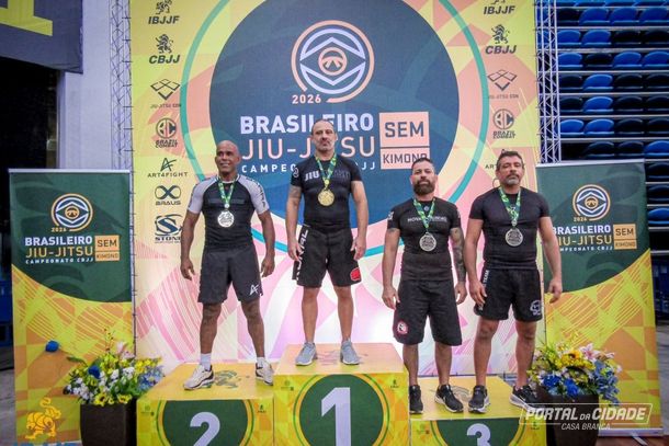 Rodrigo Serafim conquista oitavo ouro no Campeonato Brasileiro de Jiu-J&iacute;tsu sem Kimono