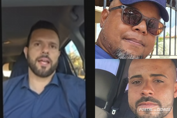 Delegado Jos&eacute; Antonio Sena em entrevista a r&aacute;dio Terra FM, Andr&eacute; Ferreira, o &ldquo;Taroba&rdquo; e Gustavo Aur&eacute;lio, v&iacute;timas da chacina em Formosa/GO