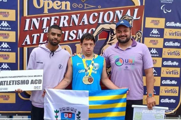 Felipe Junqueira conquista medalhas de ouro no Open Internacional de Atletismo