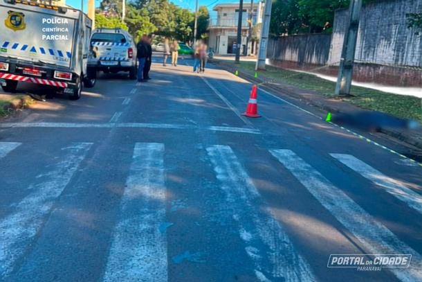 Acidente aconteceu na manh&atilde; deste domingo (23), no Jardim Campo Belo. A v&iacute;tima morreu ainda no local.