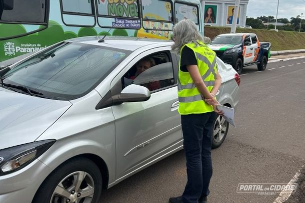  A&ccedil;&atilde;o &eacute; realizada nesta quinta-feira (24), na Avenida Heitor Alencar Furtado, em frente &agrave; Havan.