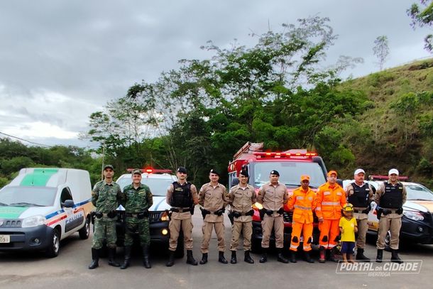 For&ccedil;as de seguran&ccedil;a: Pol&iacute;cia Ambiental, Pol&iacute;cia Militar e Corpo de bombeiros
