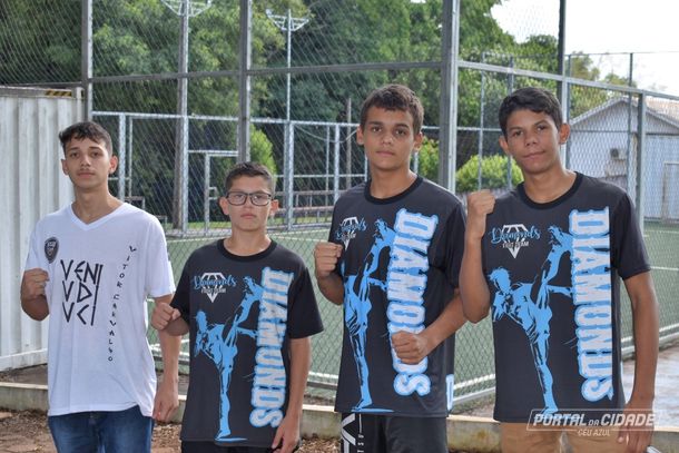 Equipe TEAM Laranjeiras do Sul: Samuel, Andre, Pedro e Vitor  