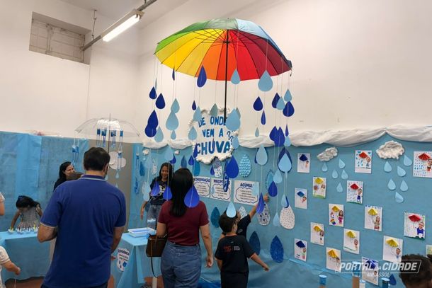 Atividade envolveu turmas da Educa&ccedil;&atilde;o Infantil ao Fundamental 2 e mobilizou 350 alunos, nos per&iacute;odos da manh&atilde; e da tarde