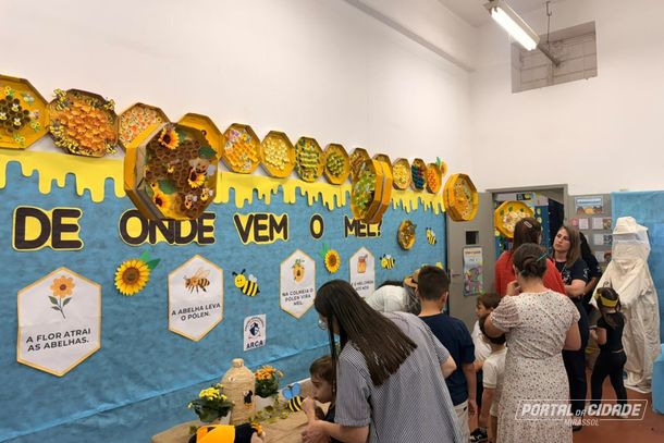Atividade envolveu turmas da Educa&ccedil;&atilde;o Infantil ao Fundamental 2 e mobilizou 350 alunos, nos per&iacute;odos da manh&atilde; e da tarde