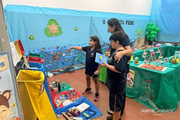 Atividade envolveu turmas da Educa&ccedil;&atilde;o Infantil ao Fundamental 2 e mobilizou 350 alunos, nos per&iacute;odos da manh&atilde; e da tarde