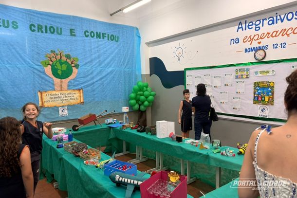 Atividade envolveu turmas da Educa&ccedil;&atilde;o Infantil ao Fundamental 2 e mobilizou 350 alunos, nos per&iacute;odos da manh&atilde; e da tarde