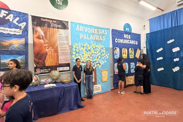 Atividade envolveu turmas da Educa&ccedil;&atilde;o Infantil ao Fundamental 2 e mobilizou 350 alunos, nos per&iacute;odos da manh&atilde; e da tarde