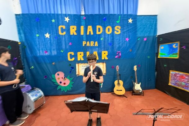 Atividade envolveu turmas da Educa&ccedil;&atilde;o Infantil ao Fundamental 2 e mobilizou 350 alunos, nos per&iacute;odos da manh&atilde; e da tarde