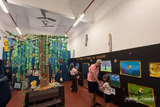 Atividade envolveu turmas da Educa&ccedil;&atilde;o Infantil ao Fundamental 2 e mobilizou 350 alunos, nos per&iacute;odos da manh&atilde; e da tarde