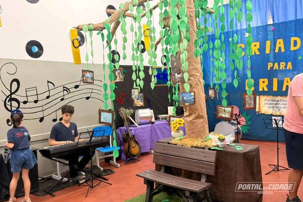 Atividade envolveu turmas da Educa&ccedil;&atilde;o Infantil ao Fundamental 2 e mobilizou 350 alunos, nos per&iacute;odos da manh&atilde; e da tarde