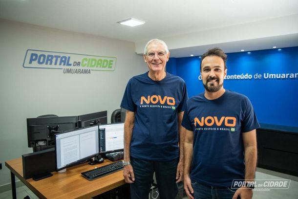 Filiados do Partido Novo em Umuarama, Francisco Bochi e Kenny Gonçalves