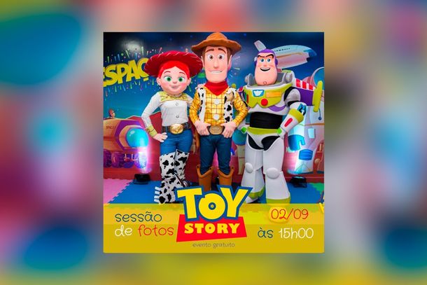 Os principais personagens de Toy Story estar&atilde;o no Partage Shopping