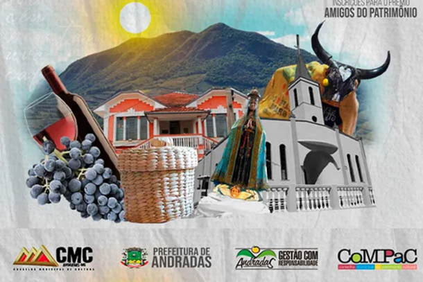 Compac abre inscrições para Prêmio Municipal de Patrimônio Cultural 2026 em Andradas