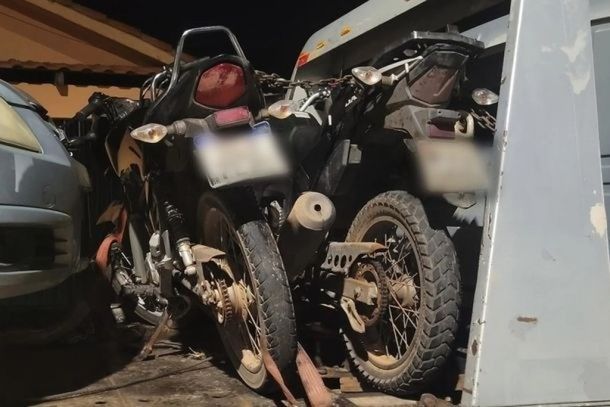 PM localiza motos furtadas escondidas no Jardim Esperança