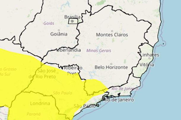 Alerta de tempestade atinge Andradas e prevê chuva intensa