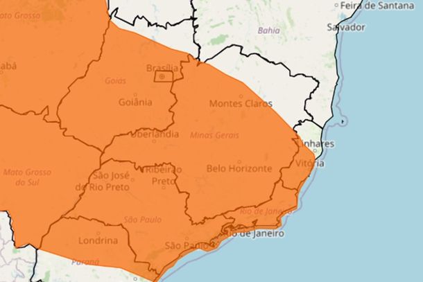 Inmet emite alerta de perigo para chuvas intensas em Andradas