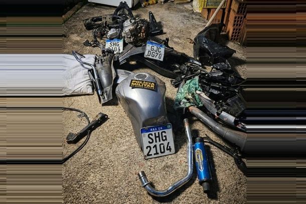PM desmonta esquema de desmanche de motos e prende suspeito