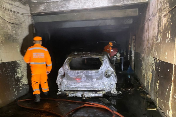 Suspeito é preso após incêndio