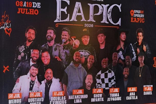 EAPIC 2026 tem programação oficial divulgada e reúne grandes nomes da música