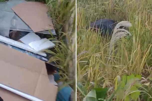 Moradora denuncia descarte irregular de lixo no centro de Andradas