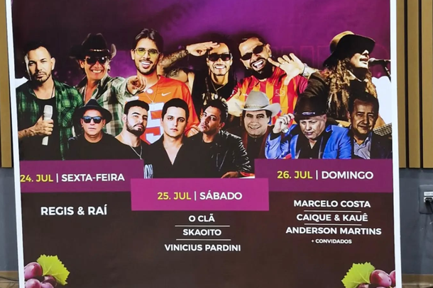 A abertura da festa ficar&aacute; por conta de Regis e Rai