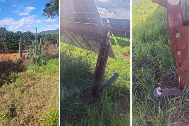 Crime ocorreu em usina de energia solar no bairro rural Cambu&iacute;