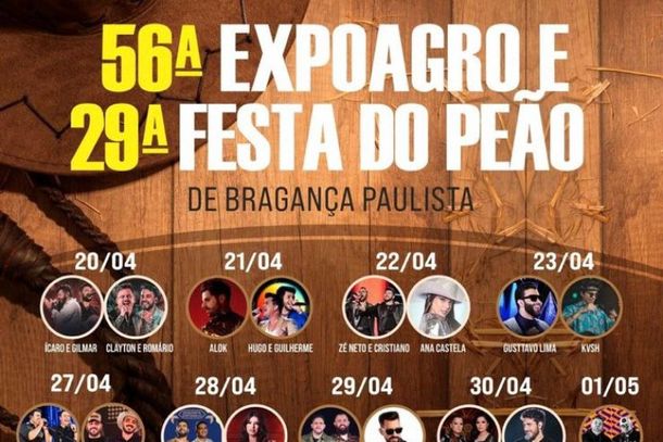 Galeria de fotos: ExpoAgro – Festa de Peão de Boiadeiro de Bragança Paulista