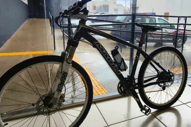 Bicicleta recuperada pelos policiais militares