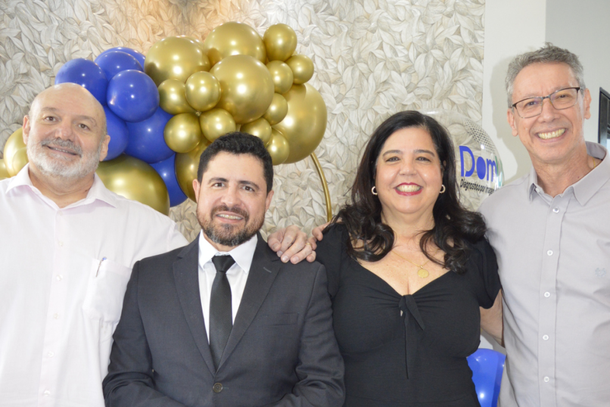 Dra. Rita, do laborat&oacute;rio e da BadyMed, e os s&oacute;cios da DomUS